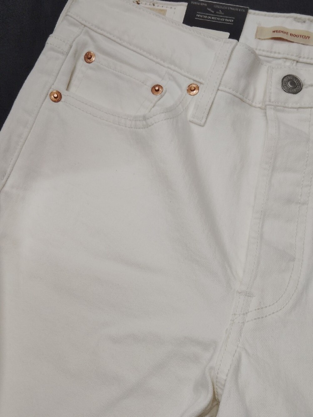 Levi's White Women's Wedgie Bootcut Jeans 29 x 30